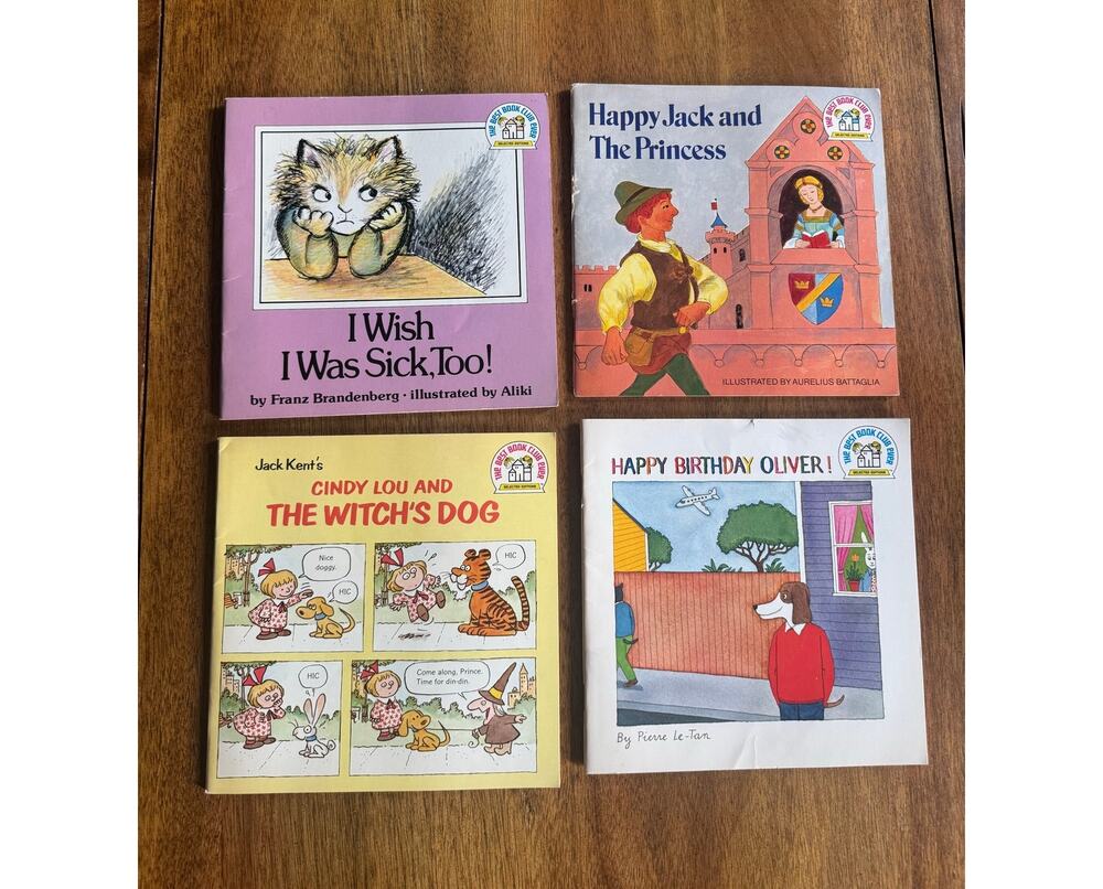 Vintage Children’s Book Lot Happy Birthday Oliver Witch’s Dog